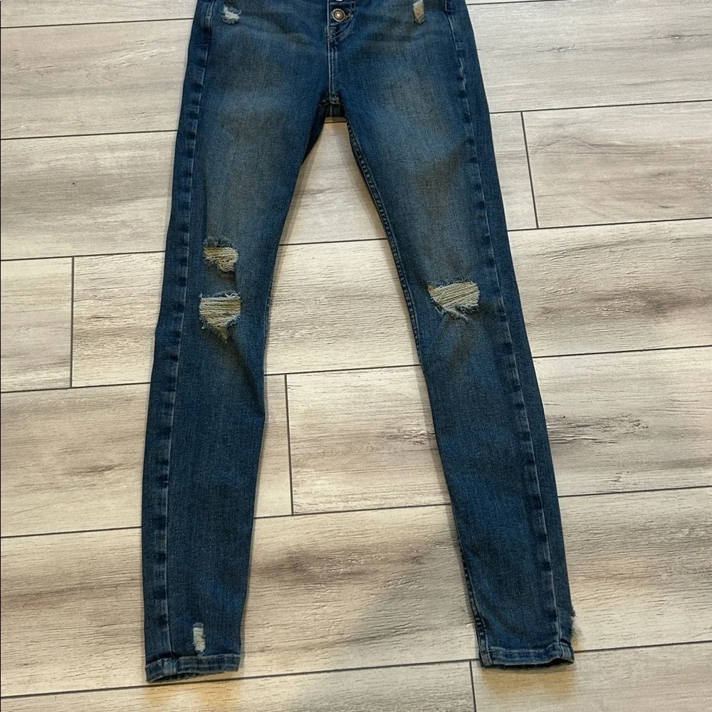 Free People We The Free skinny high rise ankle jeans size 25